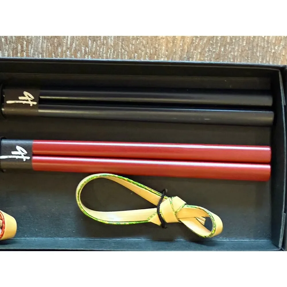 WARAKUYA Okame Wooden Japanese Chopstick Gift Set New in Box
